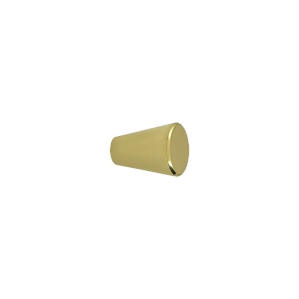KC20U3 Cone Cabinet Knob Polished Brass, 10PK